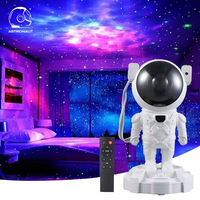 Projecteur astronaute galaxie LED télécommande ciel étoile veilleuse sortie galaxie projecteur astronaute avec haut-parleur dent bleue