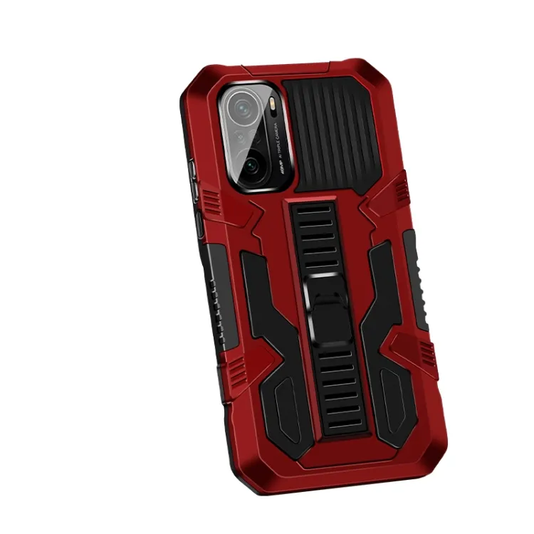 For Xiaomi Redmi Note 10 / 10S Vanguard Warrior All Inclusive Double-color Shockproof TPU + PC Protective Case with Holder