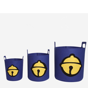 Great Laundry <strong>Hampers</strong> Felt Laundry Basket for Toys Clothes Organizer Space Laser Print Light Gifts Blue Silk <strong>Beer</strong> Dark Discount - Product Image 6