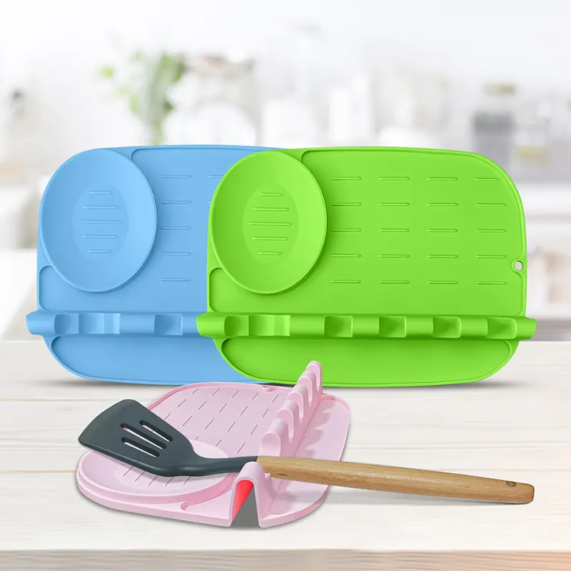 New design eco-friendly silicone kitchen tools storage mat