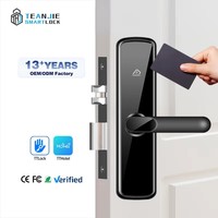 Serrure intelligente électronique WiFi RFID TTLock avec application, carte, carte mémoire, logiciel gratuit, serrure de porte d'hôtel pour portes en bois et en aluminium