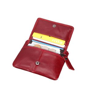 Borsa di alta qualità in pelle <span class=keywords><strong>con</strong></span> cerniera 2 cerniere <span class=keywords><strong>portamonete</strong></span> <span class=keywords><strong>portamonete</strong></span> <span class=keywords><strong>con</strong></span> slot per carte Organizer cambio monete per uomo <span class=keywords><strong>donna</strong></span> - Product Image 3