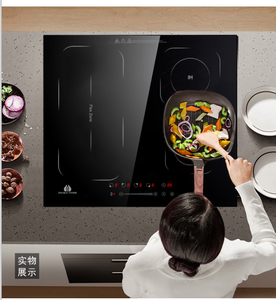 Table de cuisson à induction encastrable 4 feux en verre noir avec commandes tactiles, verrouillage enfant et minuterie - Product Image 4
