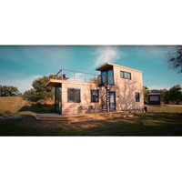 Maison préfabriquée moderne, cabine préfabriquée en acier léger, bureau, capsule de couchage de luxe, maisons préfabriquées