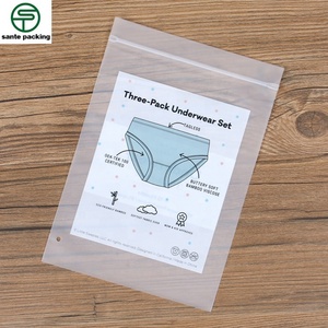 ถุงซิปล็อคพลาสติกแบบรีไซเคิลได้ พิมพ์ลายกราเวียร์ตามสั่ง เป็นมิตรกับสิ่งแวดล้อม ผิวสัมผัสนุ่ม ปิดผนึกได้ สำหรับบรรจุภัณฑ์ชุดชั้นใน ถุงเท้า และรองเท้า - Product Image 2