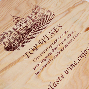 กล่องแก้วของขวัญไวน์พร้อมฝาเลื่อนสำหรับงานฝีมือไม้กล่องไม้และป้ายติดผนังบรรจุภัณฑ์ - Product Image 4