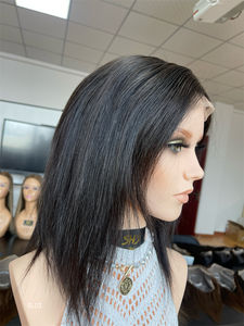 Siap untuk dikirim Wig medis rambut manusia Pixie potong Wig kualitas medis rambut Slavic Wig Pu Eropa topi kulit untuk wanita putih - Product Image 4