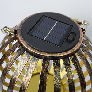 Luces Solares para Jardín, Lámparas Decorativas LED Impermeables para Exteriores, Faroles de Hierro con Energía Solar, Iluminación Portátil para Paisajes - Product Image 4