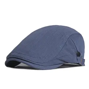 पुरुषों की प्लेड आइवी Newsboy टोपी सर्दियों Duckbill टोपी ऊन मिश्रण Herringbone टोपी