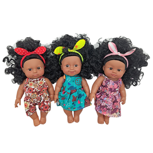 Poupée noire réaliste en vinyle souple personnalisée, poupée africaine, jouets en peluche musicaux, poupées en silicone noires, cadeaux - Product Image 3