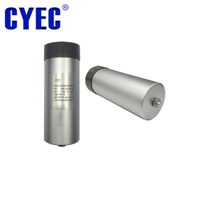 קבל CDC 420uF 1100V <span class=keywords><strong>DC</strong></span>-<span class=keywords><strong>Link</strong></span> לתמיכה/אחסון אנרגיה, עמיד בפני זרם גבוה ומתח גבוה, מעטפת אלומיניום גלילית - Product Image 2