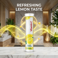 Collagène de poisson premium, vitamine C, comprimés effervescents, soutien immunitaire quotidien, éclat de la peau, revitalisant, antioxydant. Bien-être pétillant et rafraîchissant