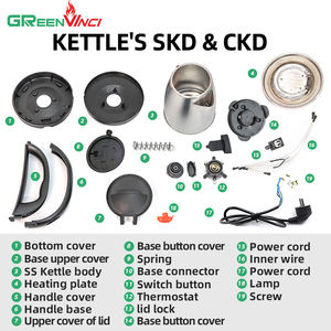 <span class=keywords><strong>Davinci</strong></span> Comprar China al por mayor CKD/SKD 2l Hervidor eléctrico de gran tamaño - Product Image 3