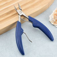Zexin Pince à ongles pour enfants Chicknose Dolphin avec manches en acier inoxydable et en plastique pour pédicure et soin des ongles des orteils