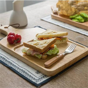 Superbe Planche en Bois de Style Japonais Écologique en Caoutchouc pour <span class=keywords><strong>Pizza</strong></span>, Steak, Plateau et Planche à Découper le Pain – Vente en Gros - Product Image 4