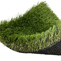 HANWEI Karpet Rumput Sintetis, Karpet Rumput 12X18 Kaki 10 Kaki Gulung 35 Kaki X 15 Kaki Hijau untuk Dekorasi