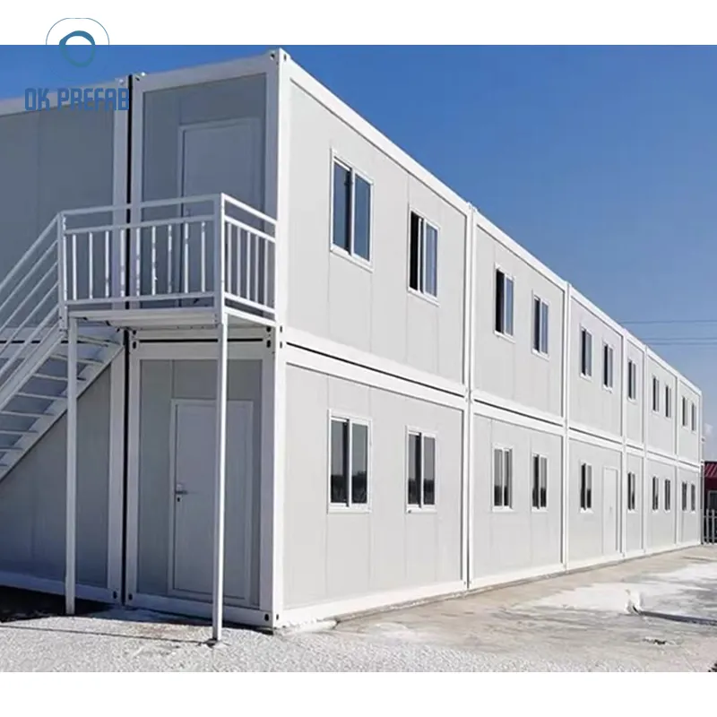 20Ft modüler hazır ev çerçeve taşınabilir üretilen inşaat emlak ofis daireleri prefabrik konteyner ev