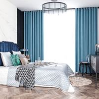 Tissu de rideau occultant de couleur unie au design luxueux pour salon