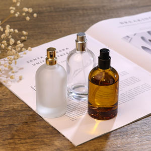 Boîte avec logo personnalisé Flacon de parfum de 30ml Couleur ambre claire 50ml 100ml Flacon de parfum en verre à sertir - Product Image 4