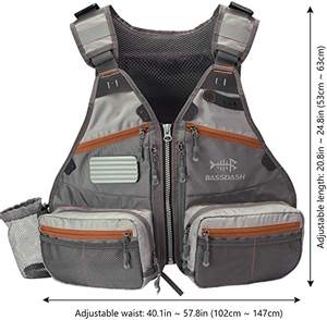 2025 nouveau Design résistant à l'eau réglable en plein air matériel de pêche gilet pêche à la mouche gilet avec porte-bouteille d'eau détachable - Product Image 3