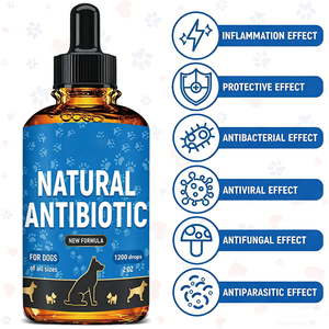 Antibiótico Líquido Herbal para Perros, Alivio de Picazón por Alergia, Salud de la Piel y el Pelaje, Apoyo Digestivo, Todas las Razas, Todas las Edades, 60 ml - Product Image 3