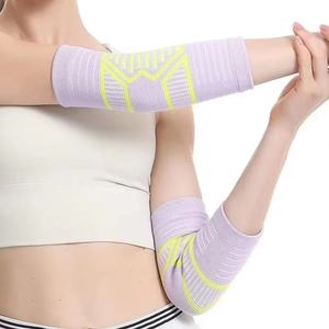 Manchon de soutien du coude en tricot sportif, haute compression élastique, protège-coude respirant pour le fitness, le basketball et la gym - Product Image 1