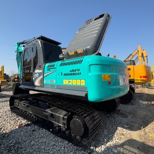 Envío Gratis 2022 Japón KOBELCO SK200 Miniexcavadora de 20 Toneladas, Máquina Agrícola de Alta Calidad, Motor Yanmar Original EPA - Product Image 1