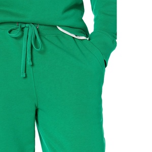 Venta al por mayor de impresión de transferencia de calor personalizado cuello redondo suelto deportivo transpirable pulóver cordón cintura elástica invierno chándal hombres - Product Image 6