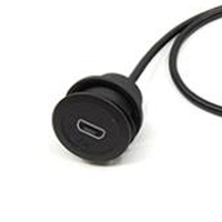 Échantillon gratuit OEM ODM Câble d'extension USB 2.0 de type micro USB mâle vers femelle pour montage sur panneau