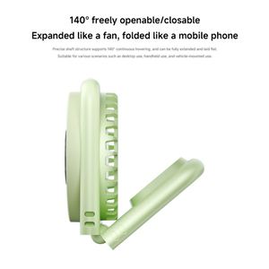 Ultra-light 95g Foldable Plastic Portable <b>Handheld</b> <b>Fan</b> with Digital Display, 900mAh Battery for Car & Hotel Use - Product Image 3