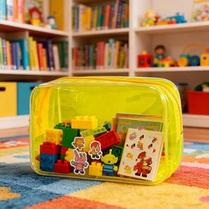 กระเป๋าเครื่องสำอางพีวีซีใสกันน้ำสำหรับเดินทาง - Product Image 1