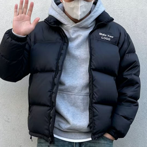 Chaqueta para Invierno en <span class=keywords><strong>North</strong></span> City, de <span class=keywords><strong>Terciopelo</strong></span>, Cálida, Transpirable, Rellena de Algodón, Impermeable, Resistente al Viento, con Capucha, de Poliéster con Acabado Liso - Product Image 4