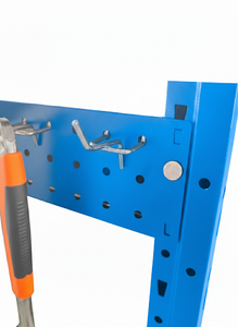 מדפים לאחסון 5 קומות, פלדה מגולגלת קרה, ציפוי אבקה, קלות להתקנה, קיבולת 40 ק\\\"ג, חורי פרפר - Product Image 6