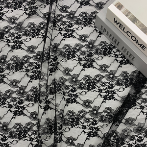 Malla de Panal Floral 3D Negra, Elegante, Grande, de Lujo, para Vestidos de Noche, Lencería, Medias, Vestidos de Cóctel, Venta al Por Mayor - Product Image 1