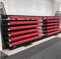 Tribunes télescopiques portables d'extérieur et d'intérieur, sièges de stade mobiles en acier, gradins fixes télescopiques pour gymnase