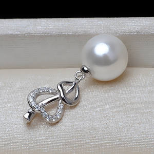 Pendentif en argent S925, 7-12, motif flèche cœur, perle, pendentif pour cheveux, accessoires de bricolage, composants de bijoux semi-finis - Product Image 2