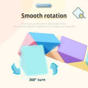 MOYU Nuevo Cubo Mágico Educativo de 36 Piezas con Forma de Serpiente Macaron para Niños, Regla Plegable para Entrenamiento Cerebral - Product Image 6