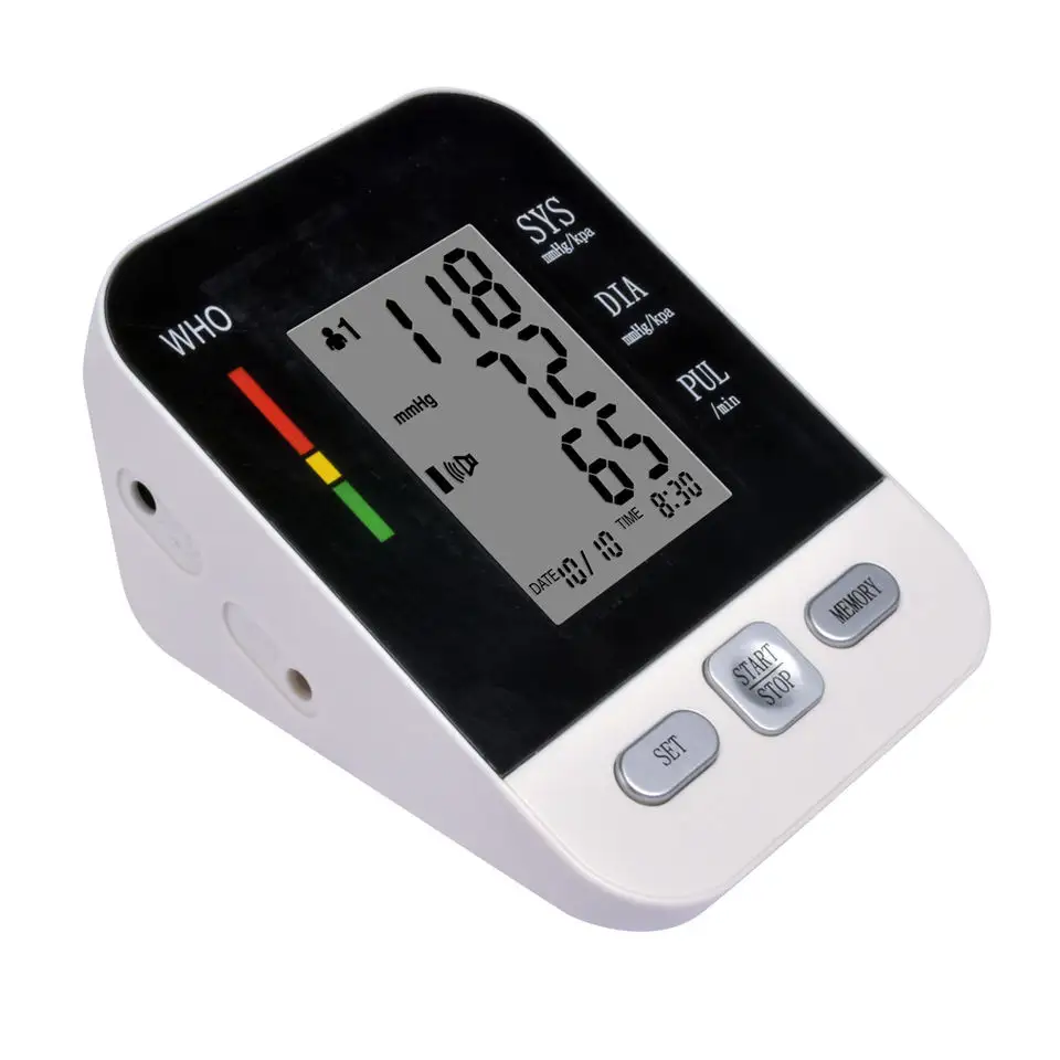 SZMIQU bpm tensiometro One button Auto test arm BP Monitor blood pressure machine for hospital use