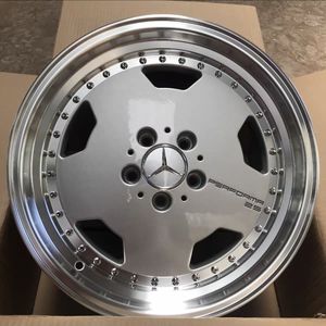 Jantes légères 18-20 pouces 5x112 Flow Forming, à déport profond, finition poli miroir argenté, style rétro VIP pour <span class=keywords><strong>Mercedes</strong></span> - Product Image 5