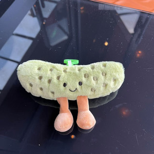 British divertente verdura <span class=keywords><strong>serie</strong></span> Super morbido peluche melanzana cetriolo Hockey su ghiaccio basket portachiavi maglia bambola cartone animato - Product Image 5