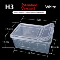 Terrarium pour reptiles, aquarium pour tortues, plateforme de basking, enclos pour araignées et crabes, boîte d'élevage pour grenouilles cornées, geckos, insectes et escargots en PP