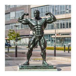 Estatua de Discobolus de Bronce Fundido a Tamaño Real, Figura Clásica Griega, <span class=keywords><strong>Escultura</strong></span> de Latón para Decoración de Exteriores - Product Image 2