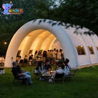 Tente de réception gonflable grande blanche en PVC avec structure pneumatique pour festivals, fêtes, événements et location de locaux commerciaux en extérieur