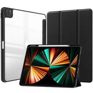 透明透明亚克力超薄智能保护套适用于iPad Pro 13第七代2024混合软铅笔槽支架适用于pro 13