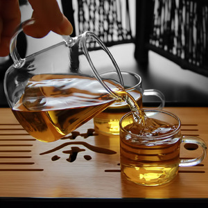 Carafe à thé en verre borosilicate résistant aux hautes températures, transparente, avec <span class=keywords><strong>filtre</strong></span>, pour la vente en gros aux fabricants - Product Image 3