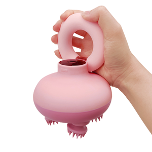 2022 Neuer Mechanischer 2-Gang-Einstellung <span class=keywords><strong>3D</strong></span> Tiefenmassage Vibrierender Leichtgewichtiger Mini-Körper Silikon-Kopf Kopfhaut-Massagegerät - Product Image 2