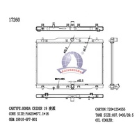 Radiateur en aluminium pour Honda Crider 2019, vente directe d'usine en Chine, pièces moteur OE 19010-6P7-H01 17260