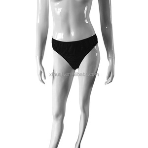 กางเกงในแบบใช้แล้วทิ้งสำหรับผู้หญิง ผ้าไม่ถักทอ เหมาะสำหรับการเดินทาง สปา หรือการพ่นสีแทน สำหรับสาวๆ สีดำ ขาว น้ำเงิน - Product Image 2