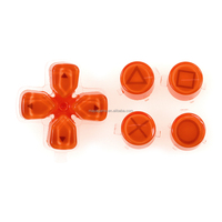 Kit de touches directionnelles ABXY D-Pad pour manette Playstation 5, accessoires de jeu en plastique transparent avec boutons fonctionnels compatibles PS5