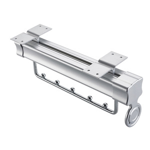 Perchero telescópico Poluoni de aleación de aluminio, riel extraíble para armario, accesorios de guardarropa - Product Image 3
